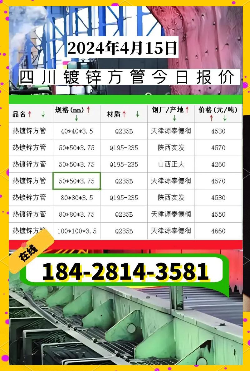 镀锌方管多少钱一吨2021