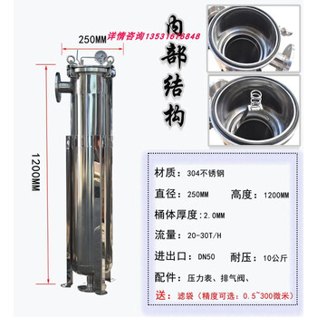袋式过滤器型号及参数表图片