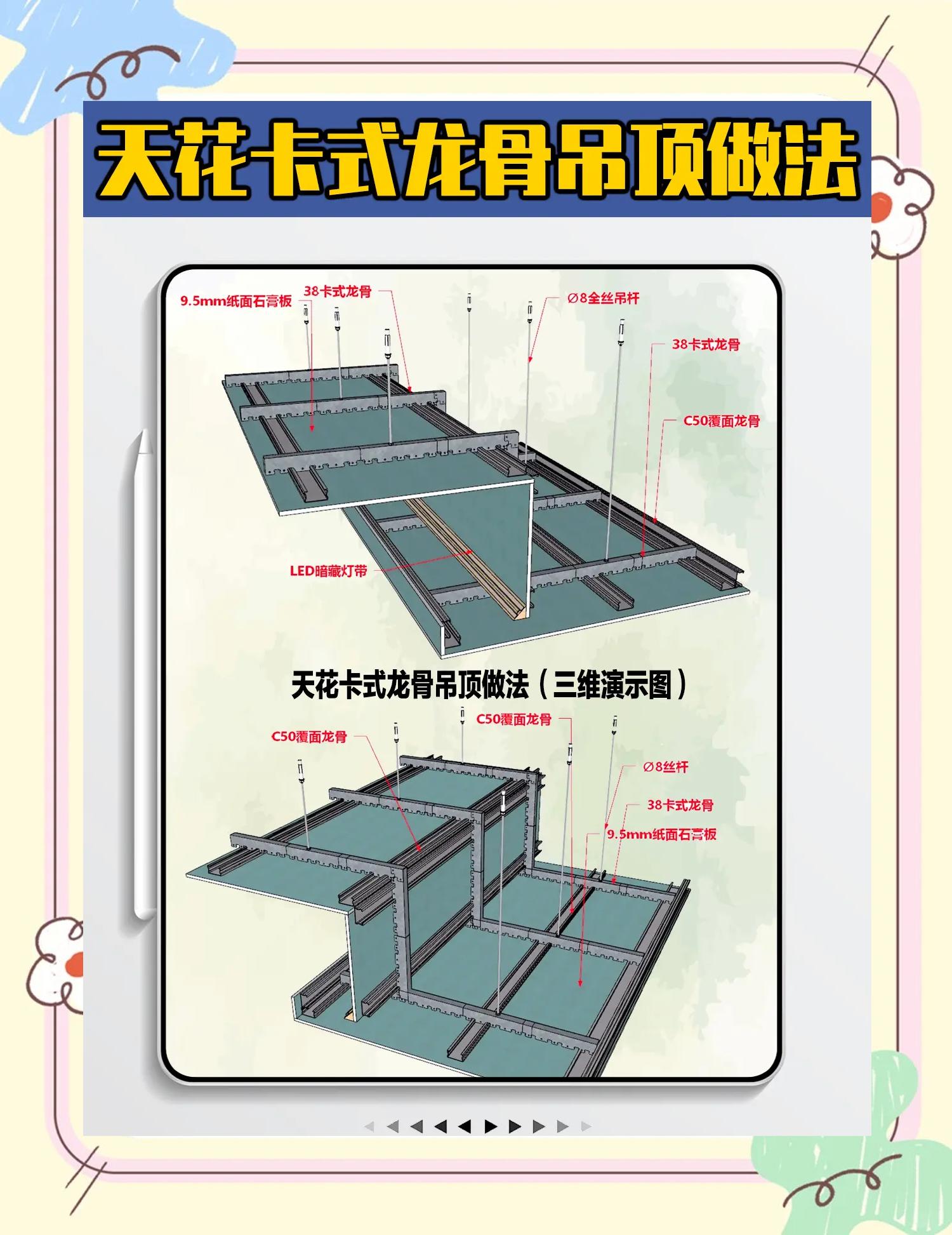 轻钢龙骨吊顶施工方法