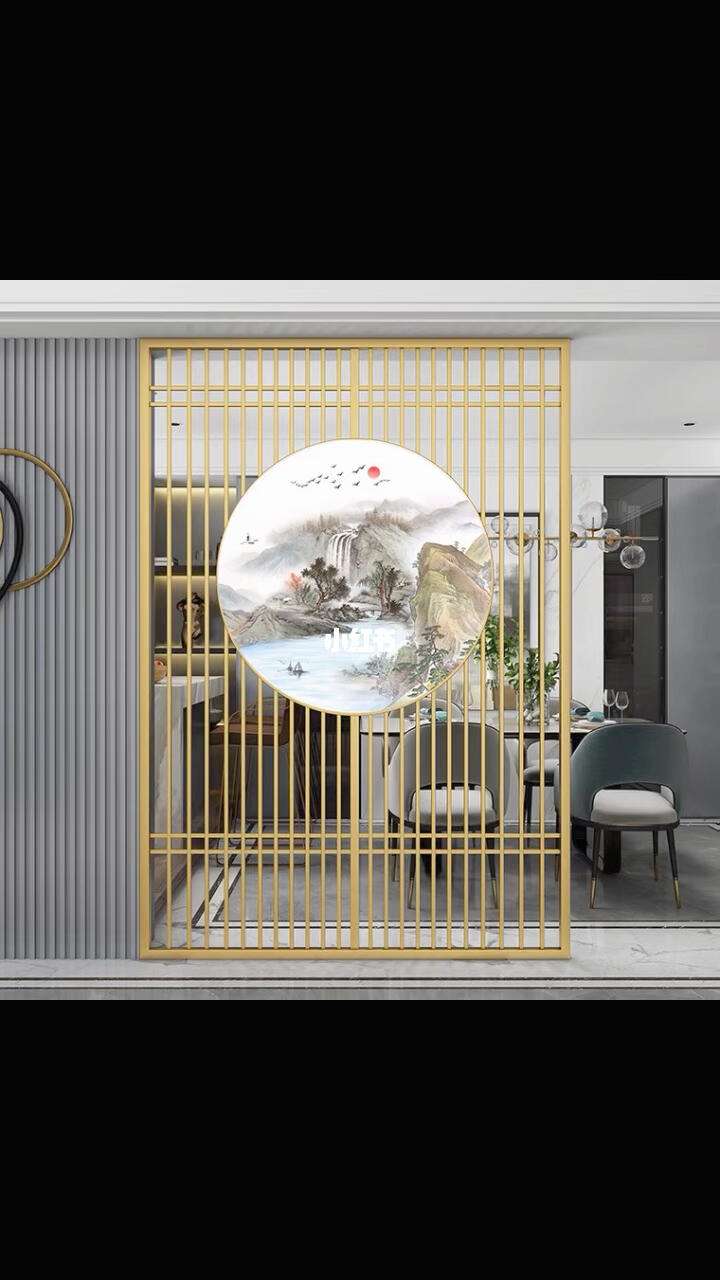 金属隔断设计客厅效果图大全