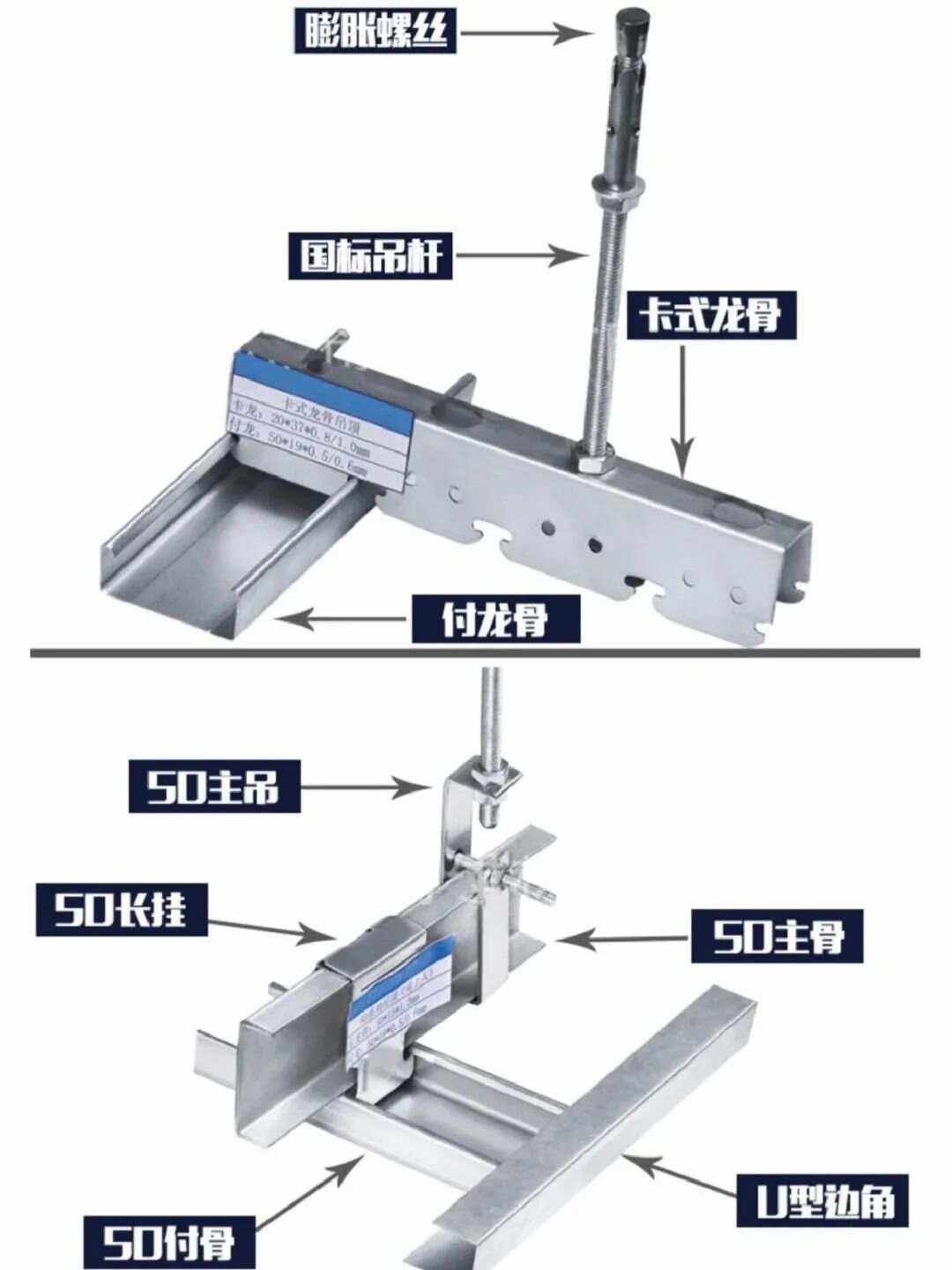隔墙轻钢龙骨规格表型号大全