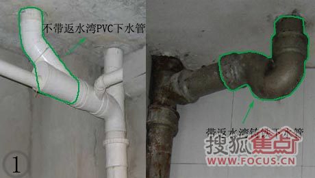 铸铁下水管和pvc管连接图片