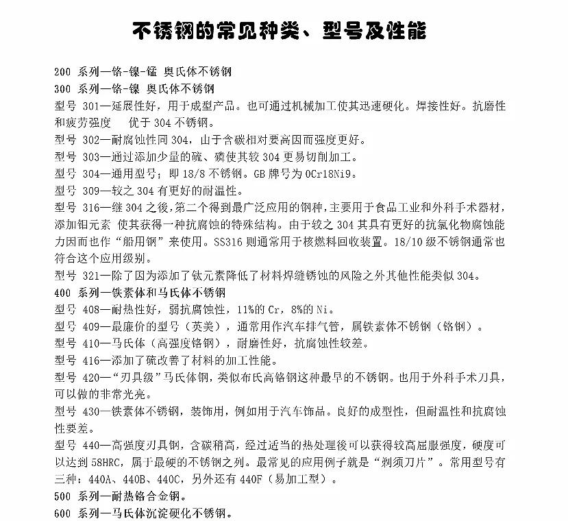不锈钢的主要元素是哪些