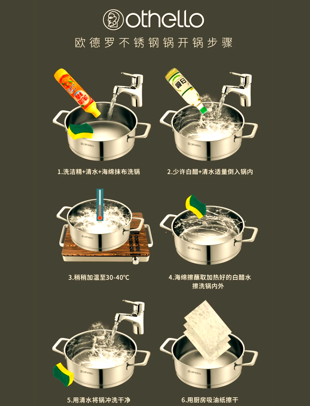 不锈钢炒锅第一次怎样开锅