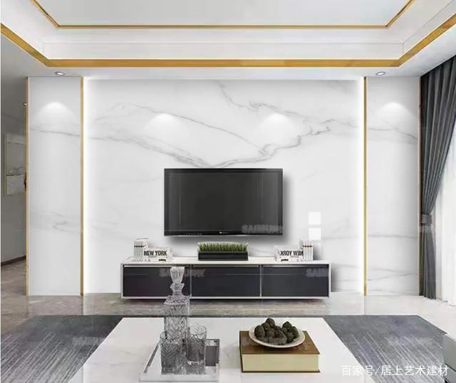 石材电视背景墙装修效果图2020新款