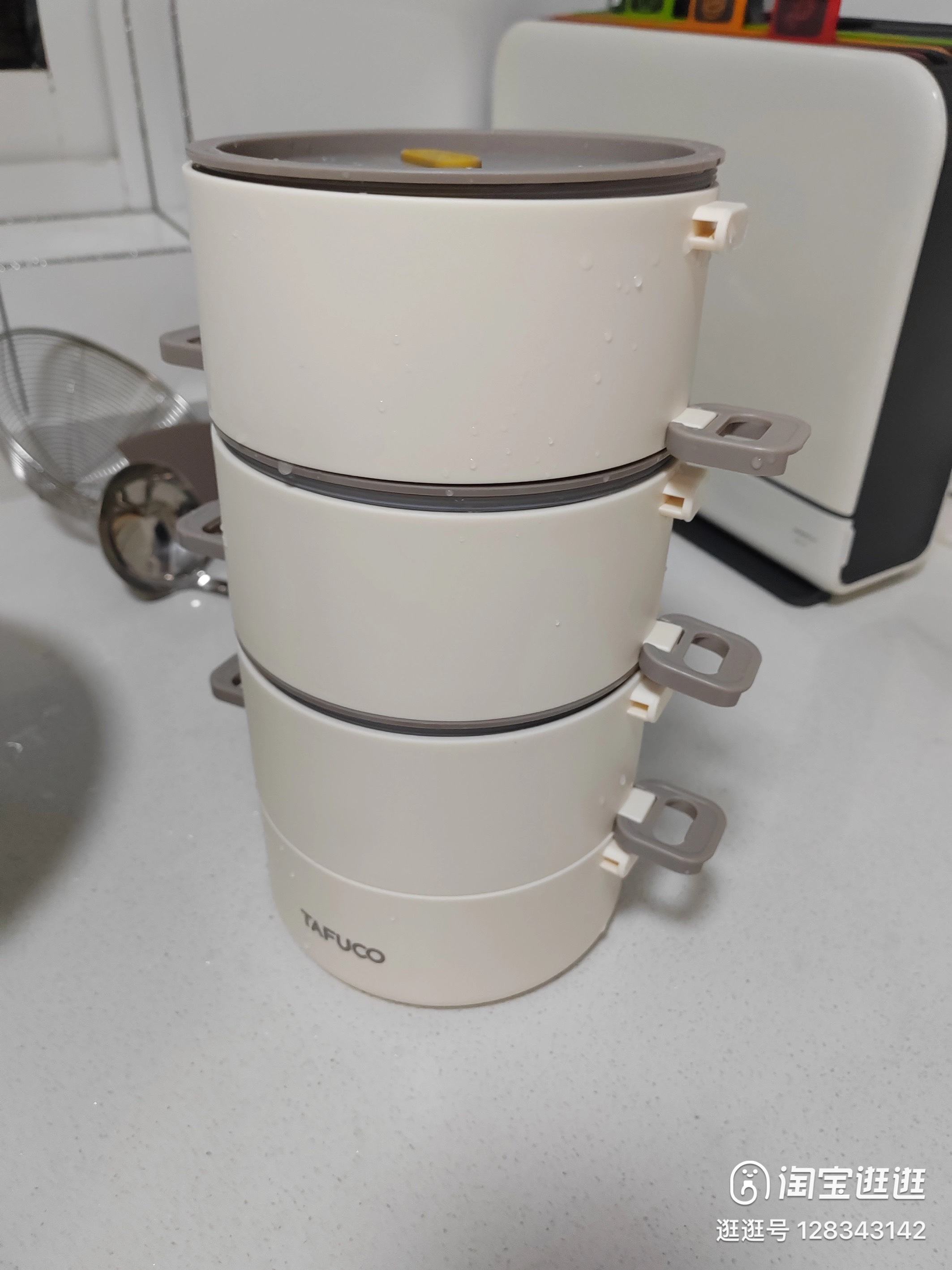 保温饭盒三层的不锈钢的304