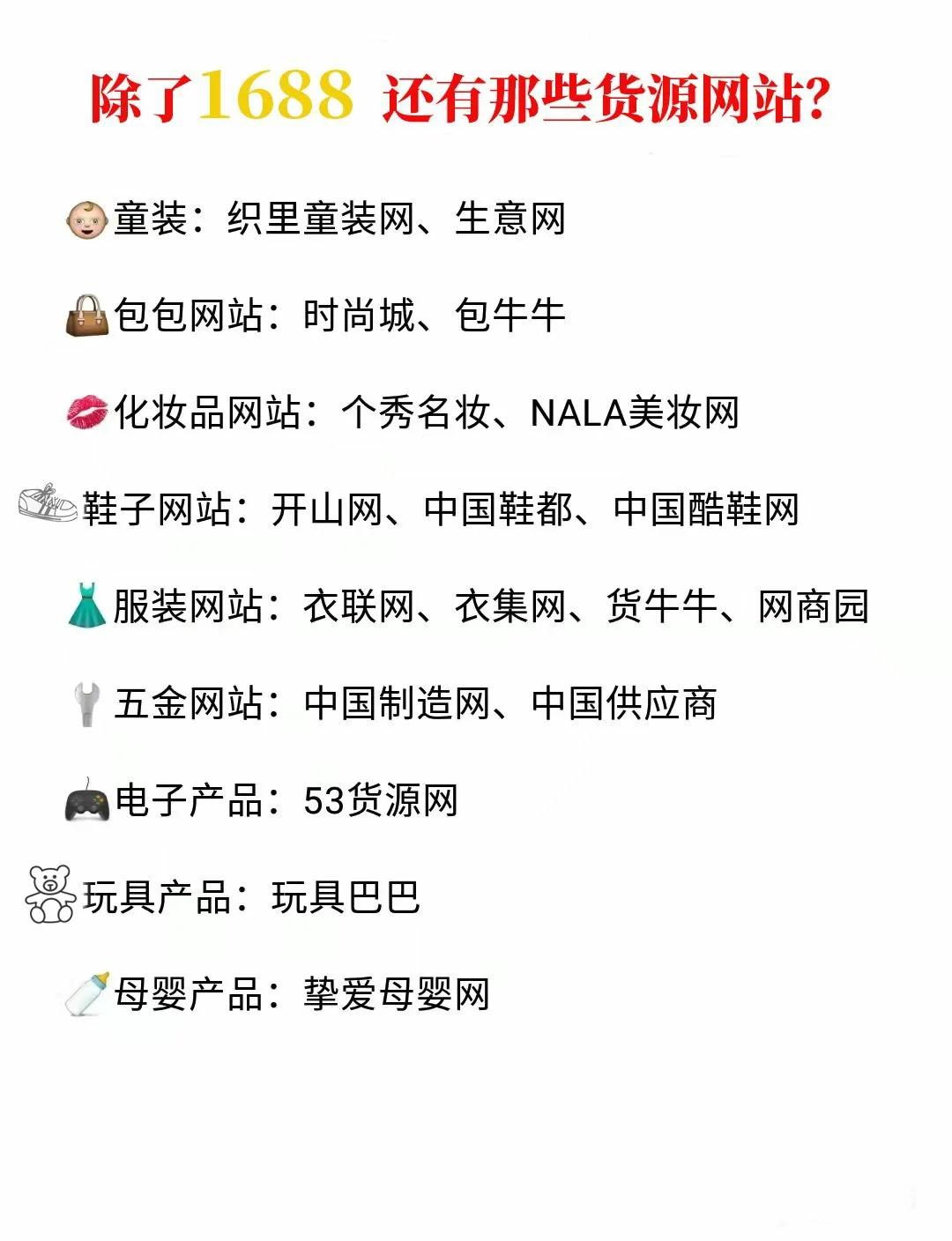 网上批发货源应该上哪个网站?