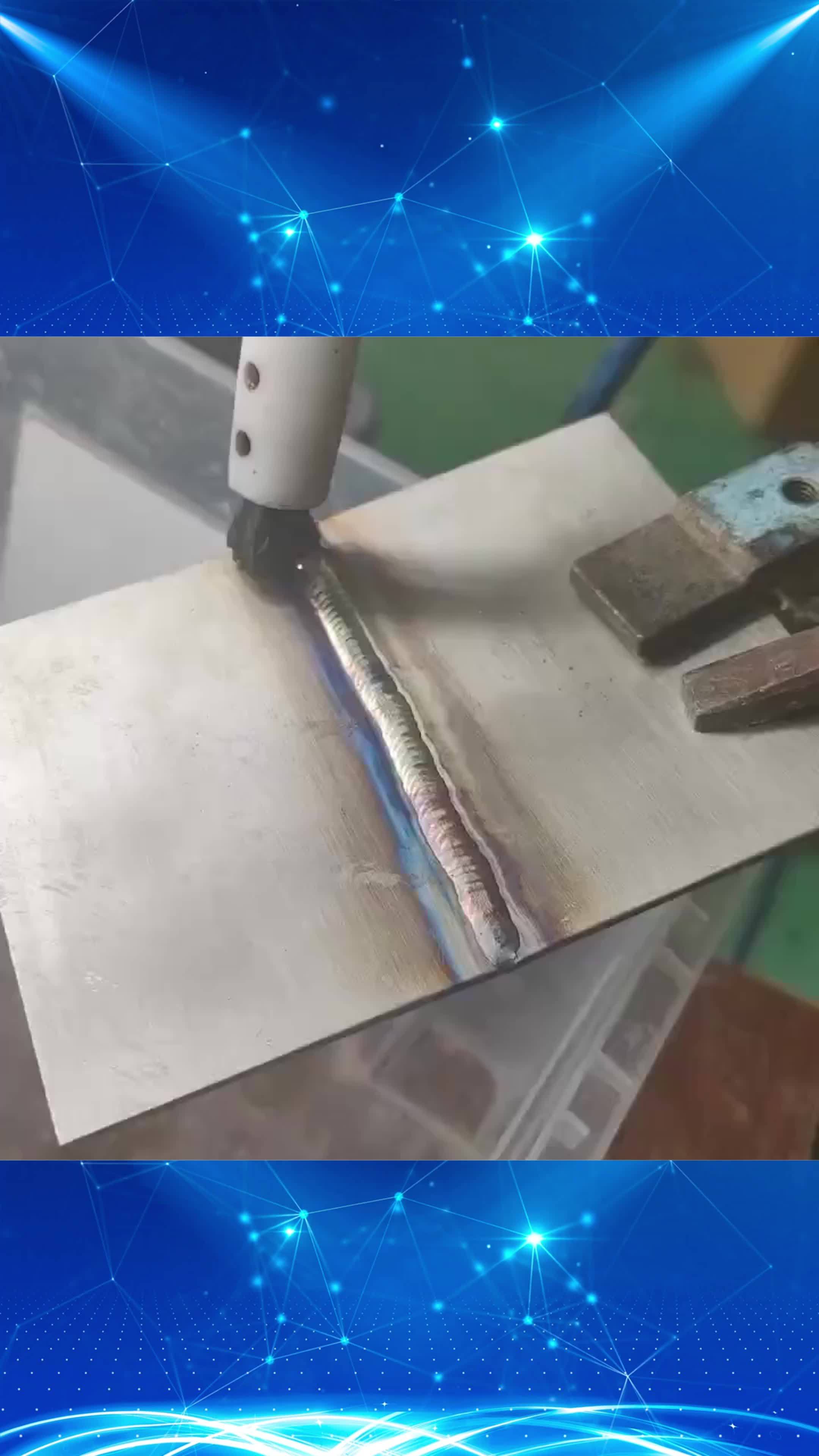一毫米厚的不锈钢管的焊接视频